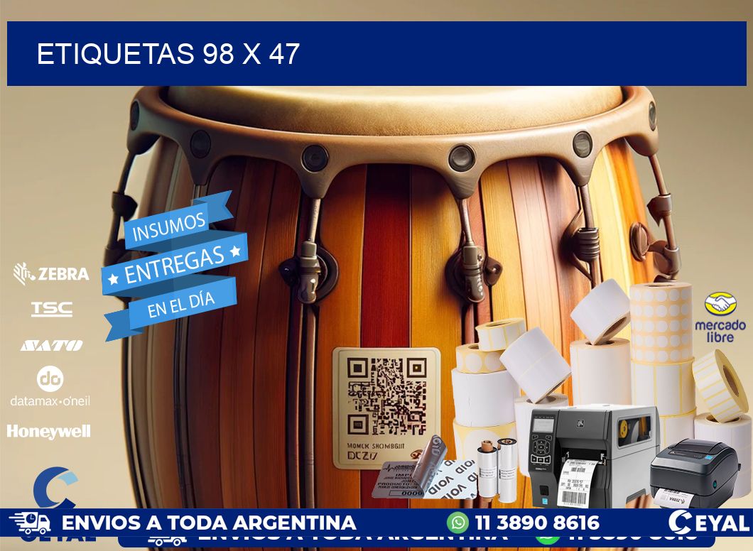 ETIQUETAS 98 x 47
