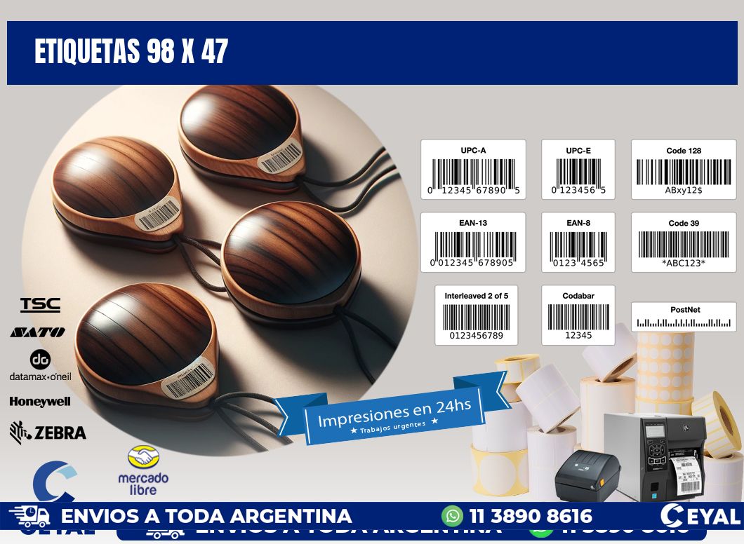 ETIQUETAS 98 x 47