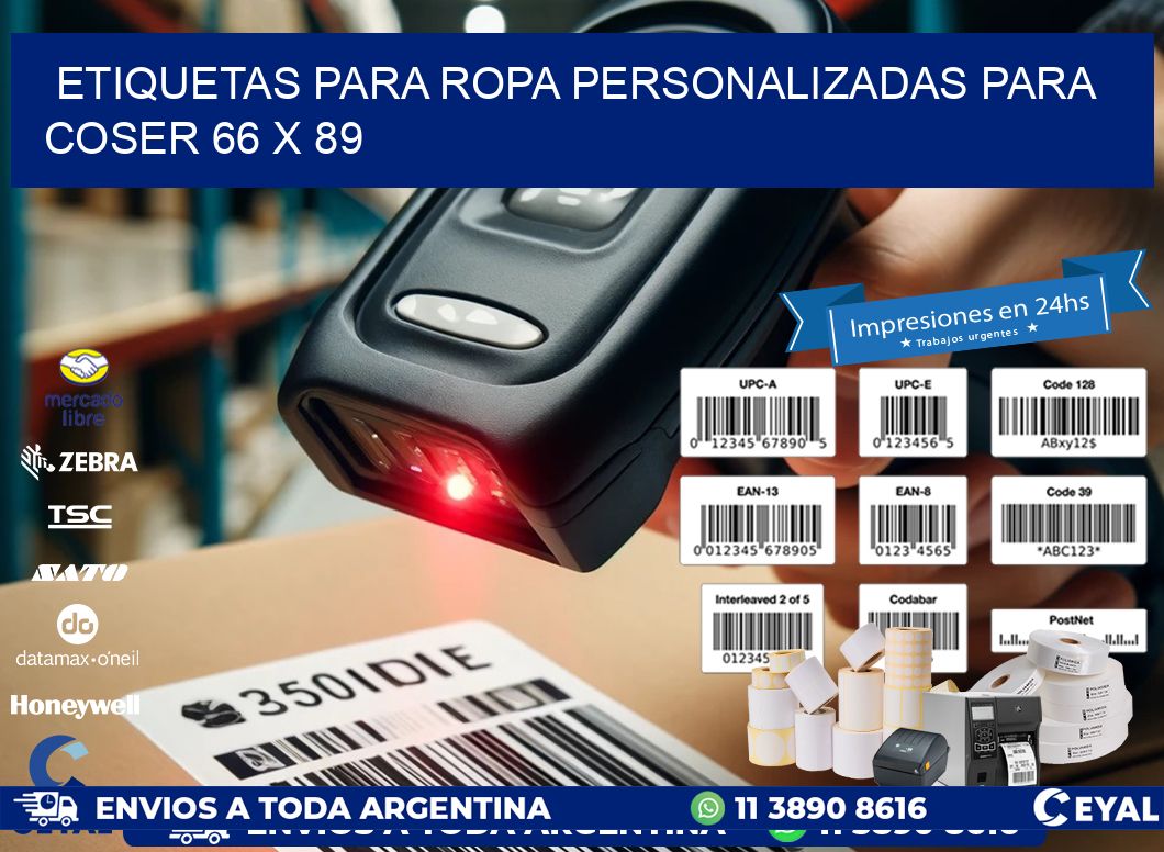 ETIQUETAS PARA ROPA PERSONALIZADAS PARA COSER 66 x 89