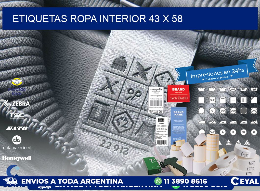 ETIQUETAS ROPA INTERIOR 43 x 58