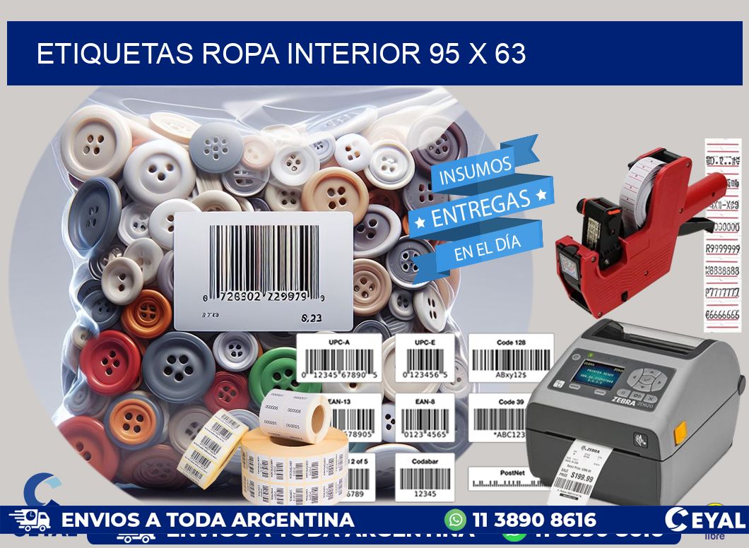 ETIQUETAS ROPA INTERIOR 95 x 63