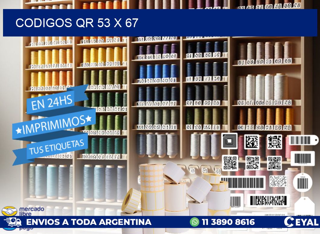 CODIGOS QR 53 x 67
