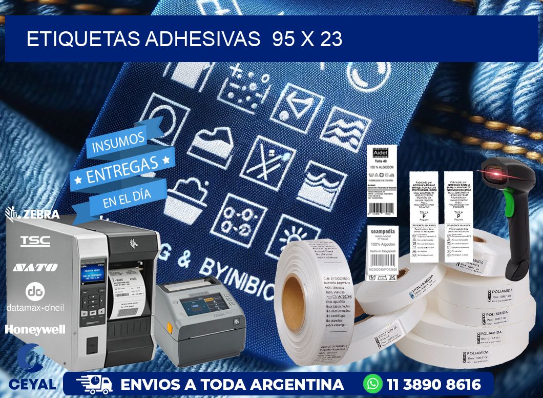 ETIQUETAS ADHESIVAS  95 x 23