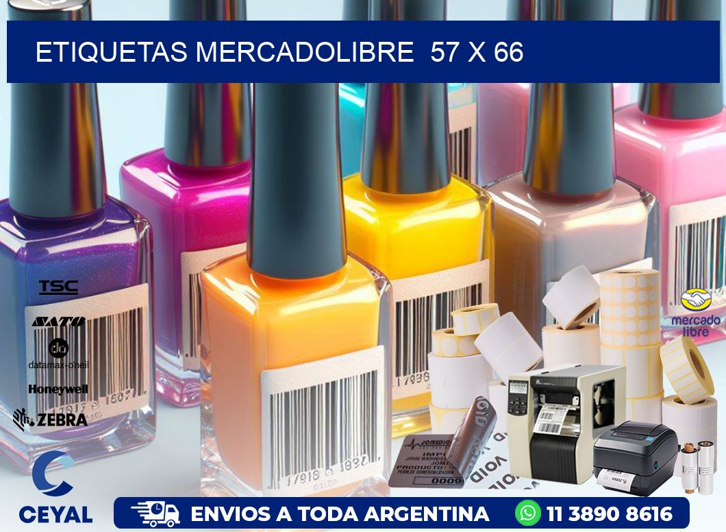 ETIQUETAS MERCADOLIBRE 57 x 66