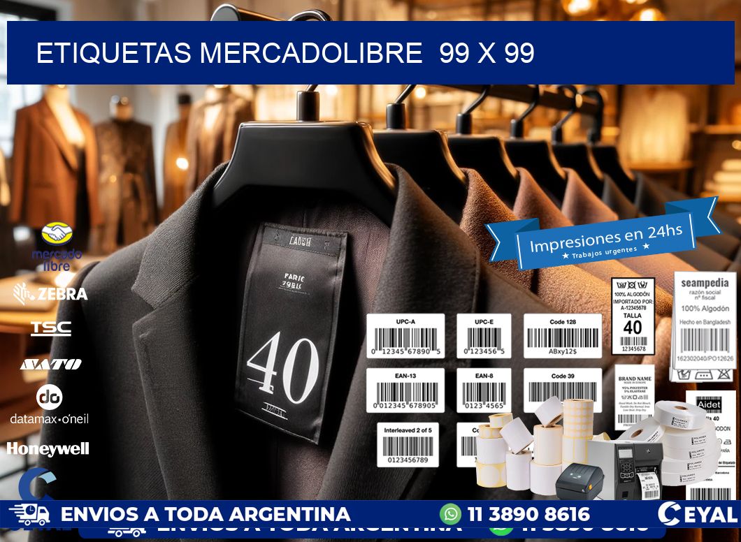 ETIQUETAS MERCADOLIBRE 99 x 99