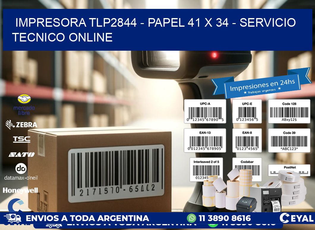 IMPRESORA TLP2844 - PAPEL 41 x 34 - SERVICIO TECNICO ONLINE