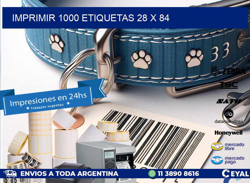 IMPRIMIR 1000 ETIQUETAS 28 x 84