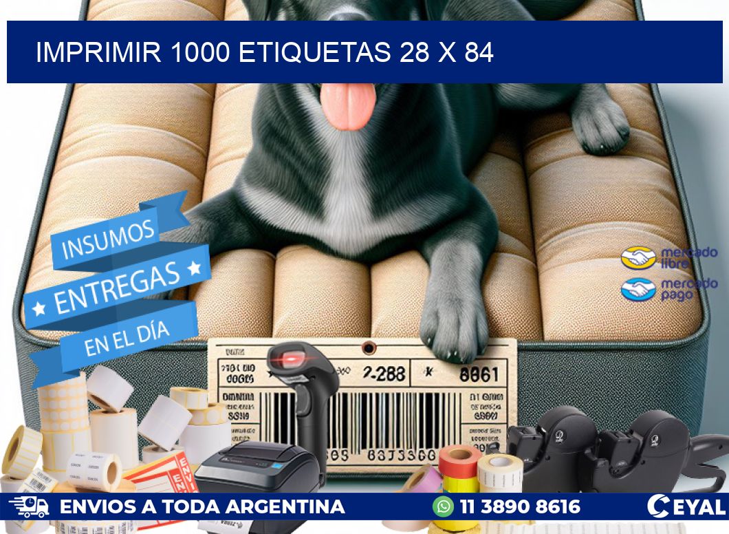 IMPRIMIR 1000 ETIQUETAS 28 x 84