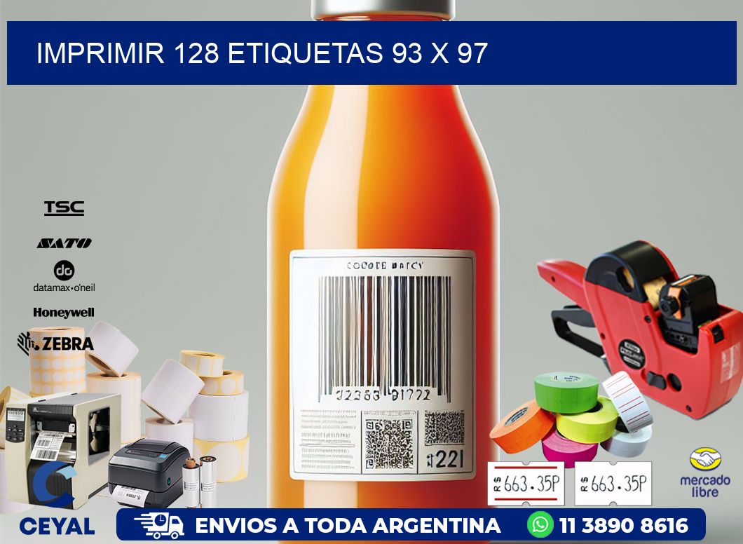 IMPRIMIR 128 ETIQUETAS 93 x 97