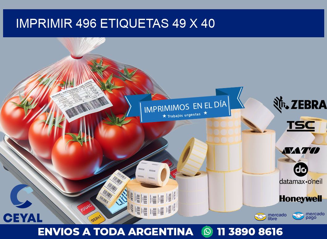 IMPRIMIR 496 ETIQUETAS 49 x 40