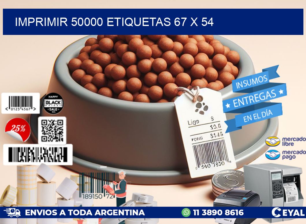 IMPRIMIR 50000 ETIQUETAS 67 x 54