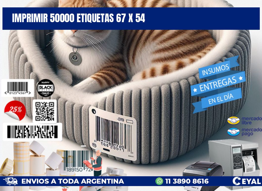IMPRIMIR 50000 ETIQUETAS 67 x 54
