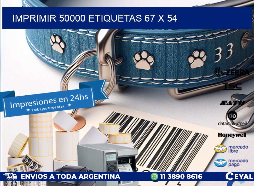 IMPRIMIR 50000 ETIQUETAS 67 x 54