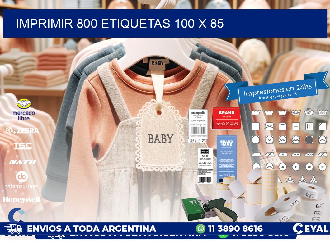 IMPRIMIR 800 ETIQUETAS 100 x 85