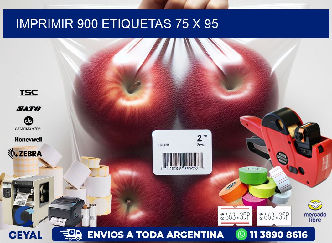 IMPRIMIR 900 ETIQUETAS 75 x 95