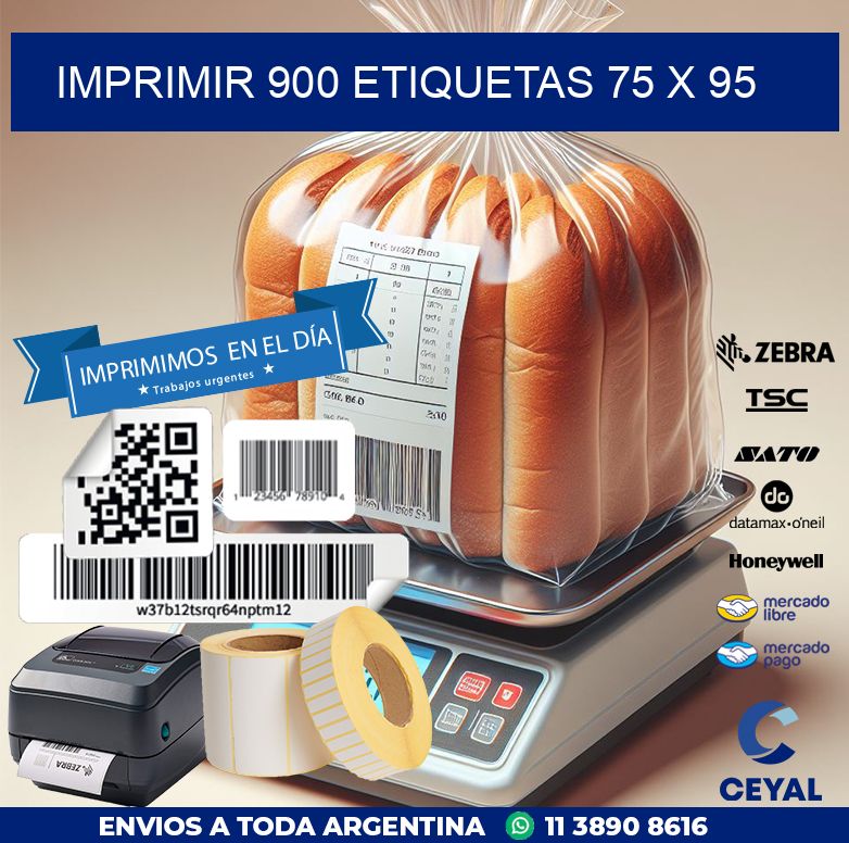 IMPRIMIR 900 ETIQUETAS 75 x 95
