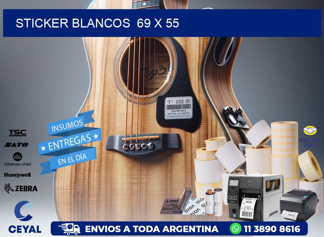 STICKER BLANCOS 69 x 55