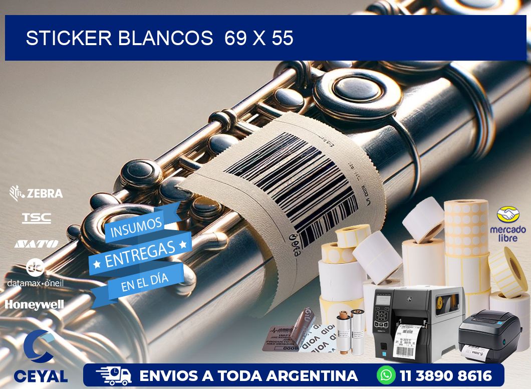 STICKER BLANCOS 69 x 55