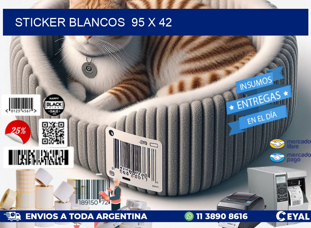 STICKER BLANCOS 95 x 42