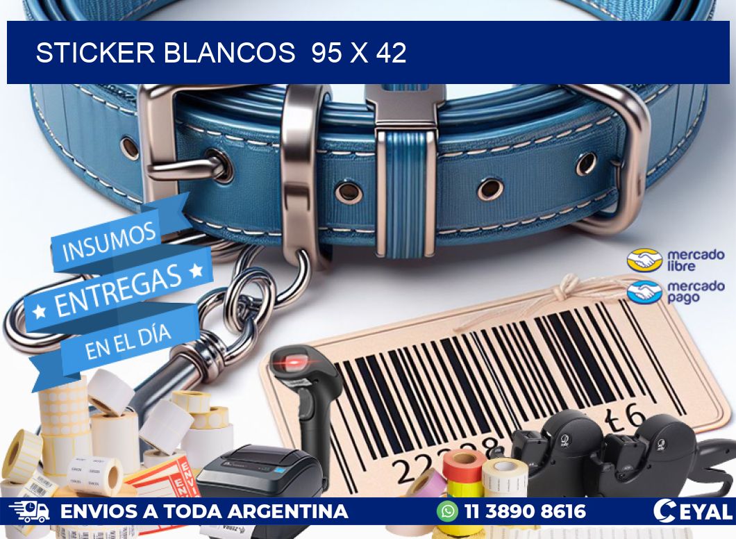 STICKER BLANCOS 95 x 42