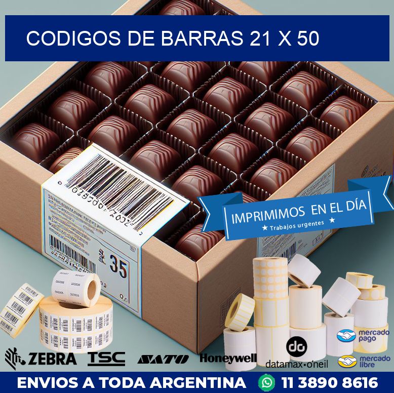 codigos de barras 21 x 50