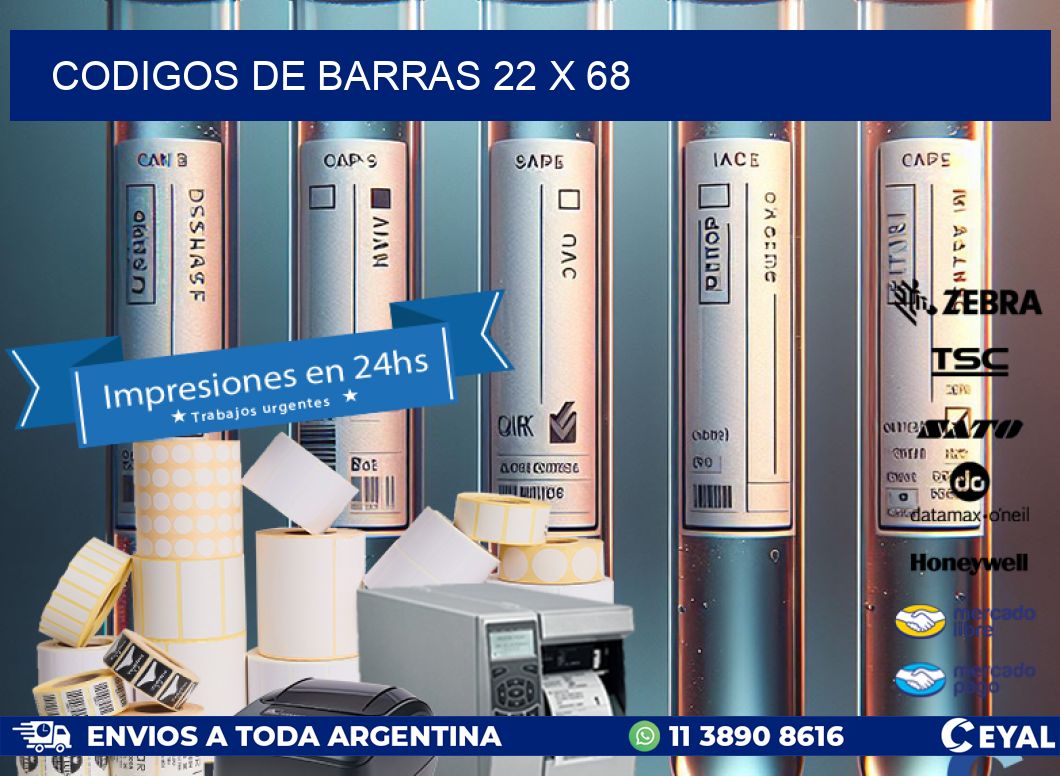 codigos de barras 22 x 68