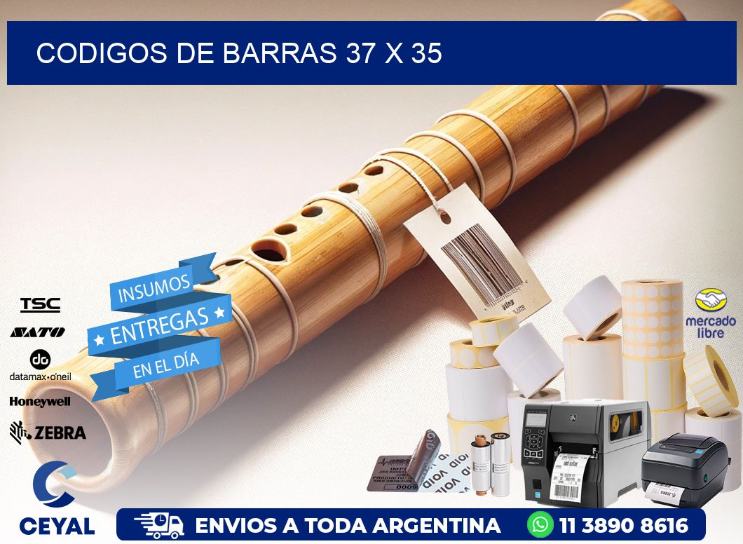 codigos de barras 37 x 35