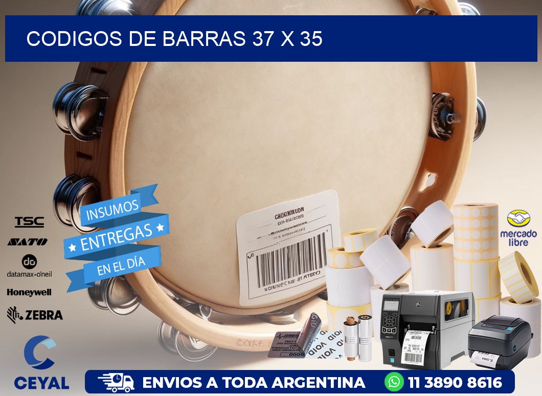 codigos de barras 37 x 35