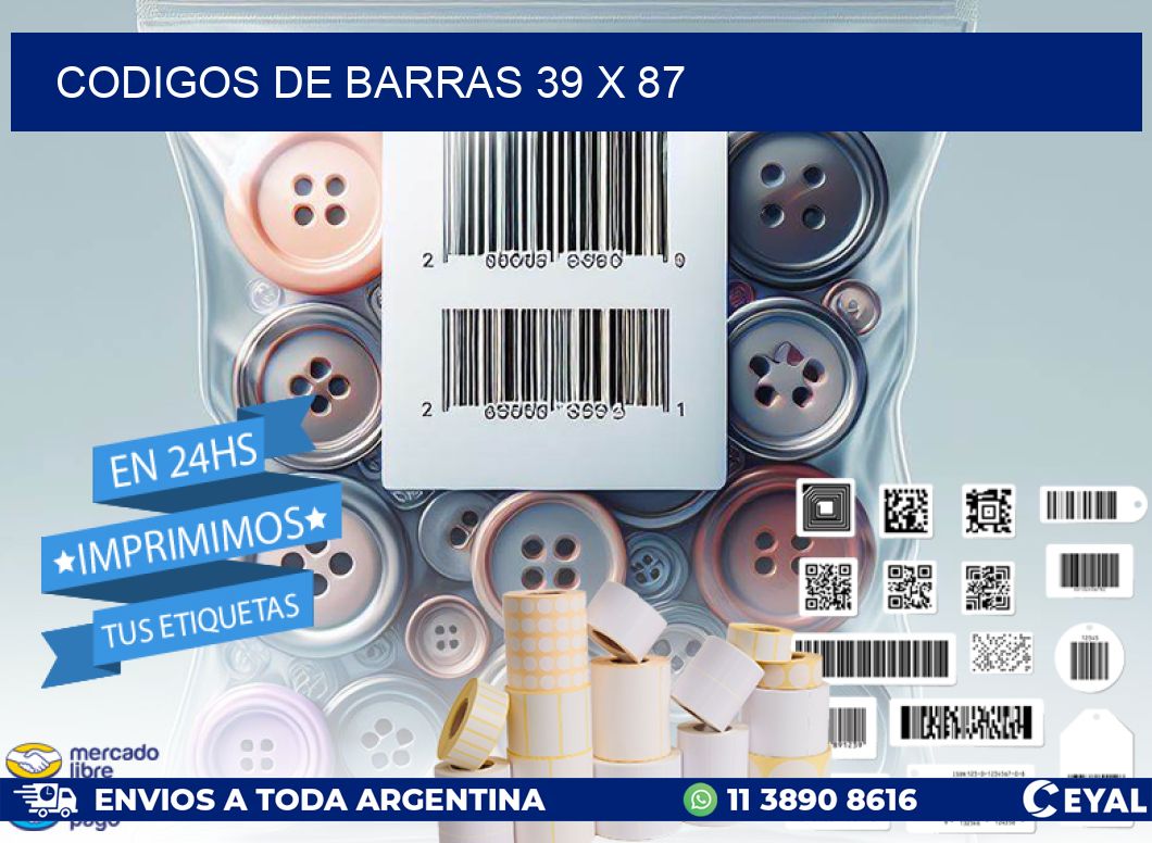 codigos de barras 39 x 87