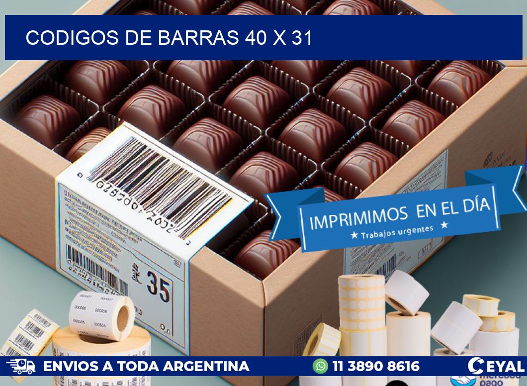 codigos de barras 40 x 31