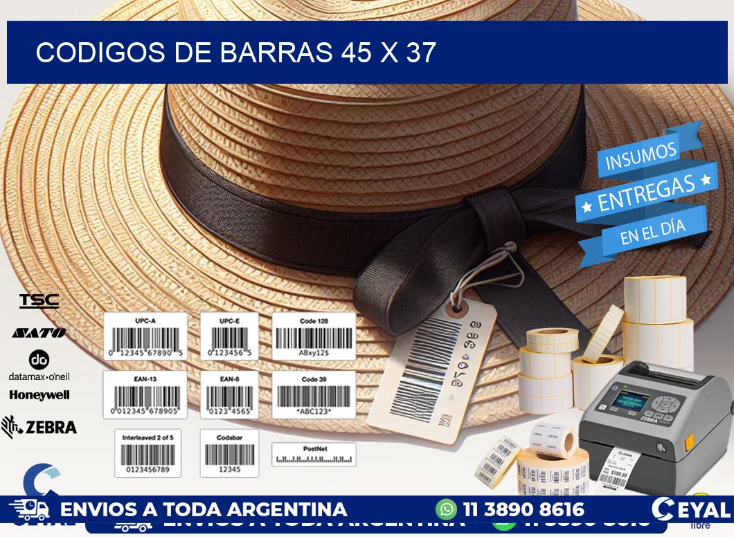 codigos de barras 45 x 37