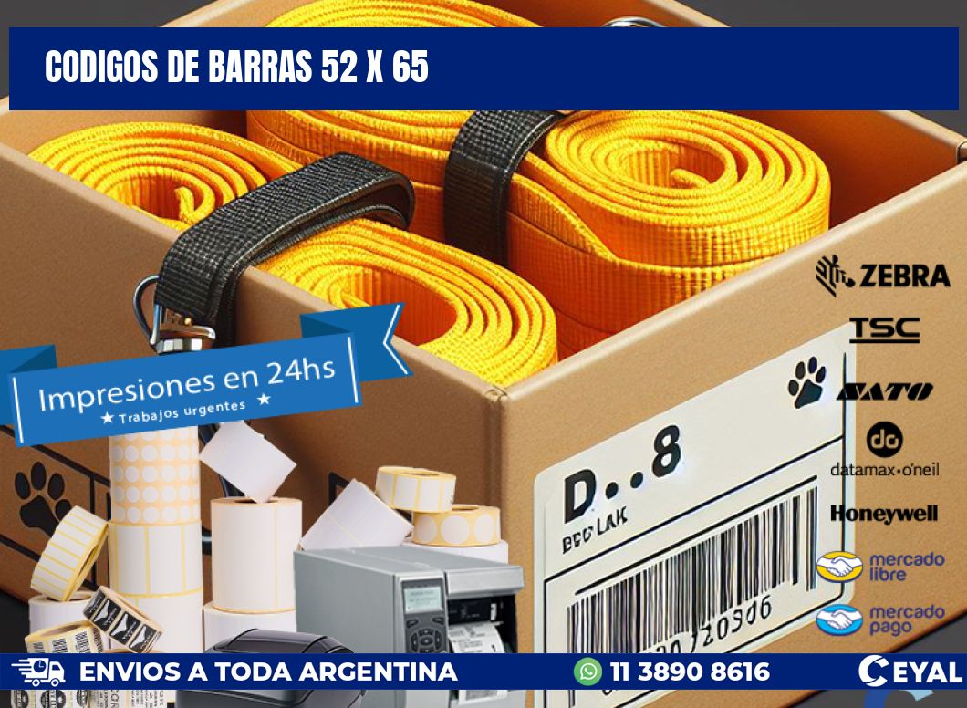 codigos de barras 52 x 65