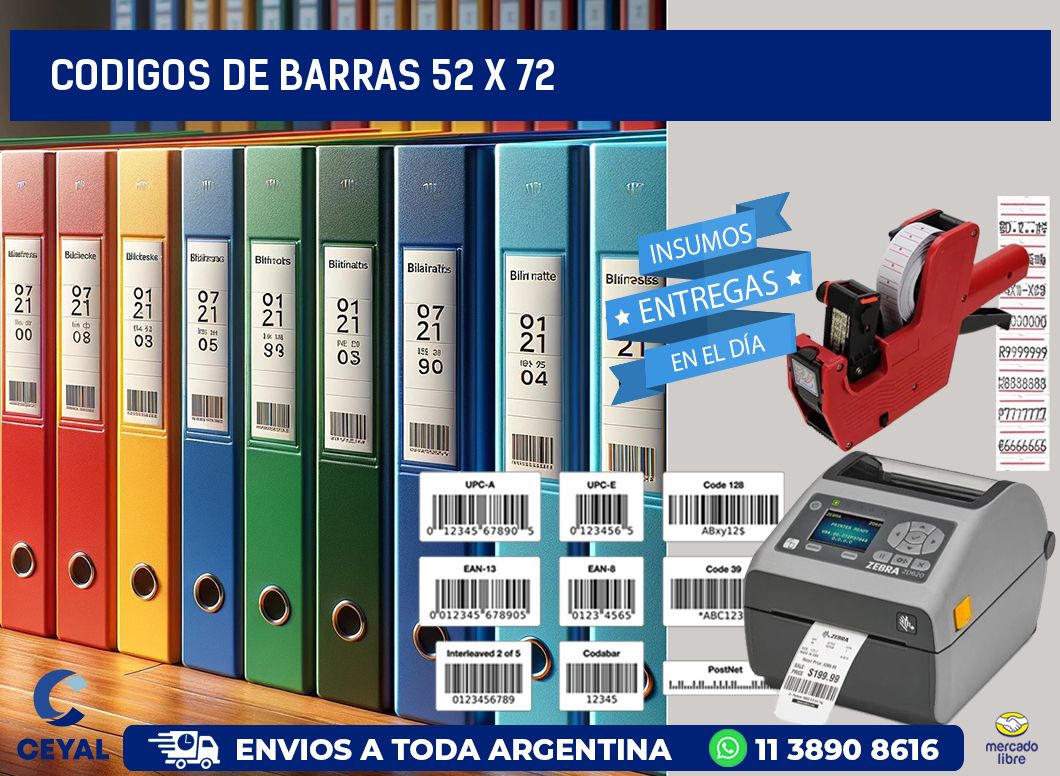codigos de barras 52 x 72