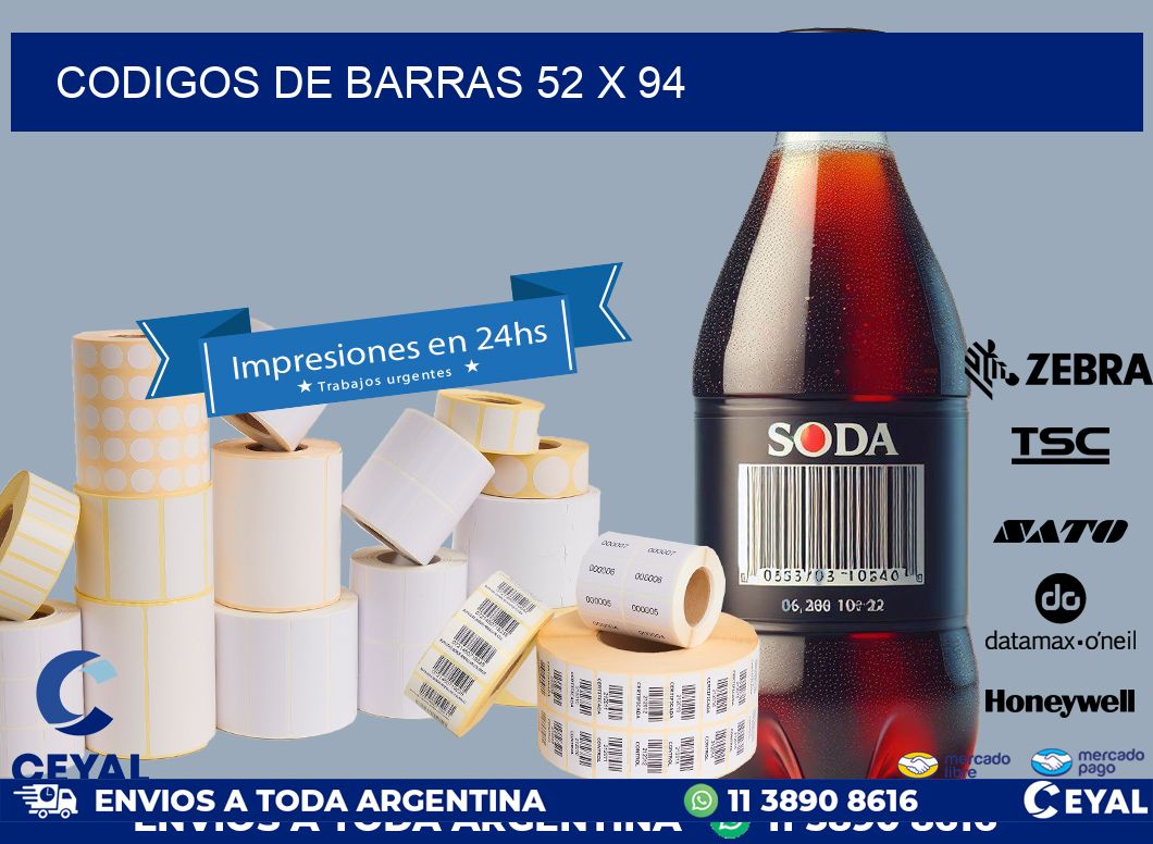 codigos de barras 52 x 94