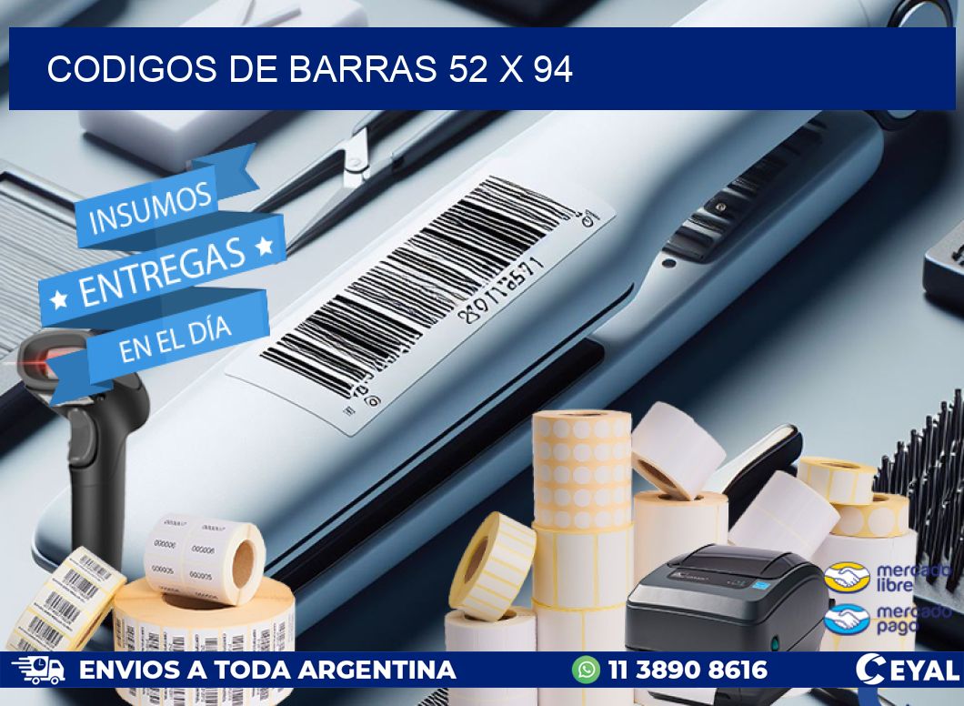 codigos de barras 52 x 94