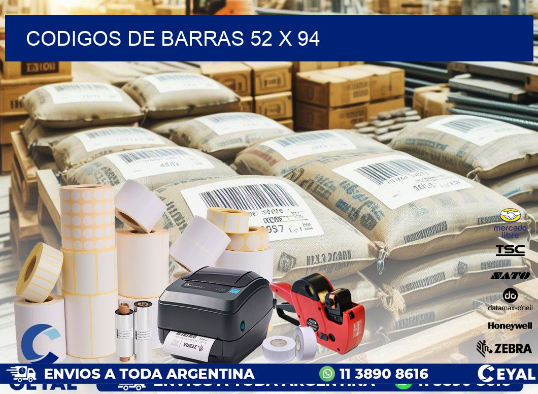 codigos de barras 52 x 94