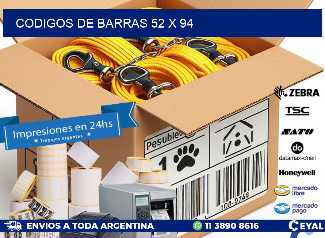 codigos de barras 52 x 94