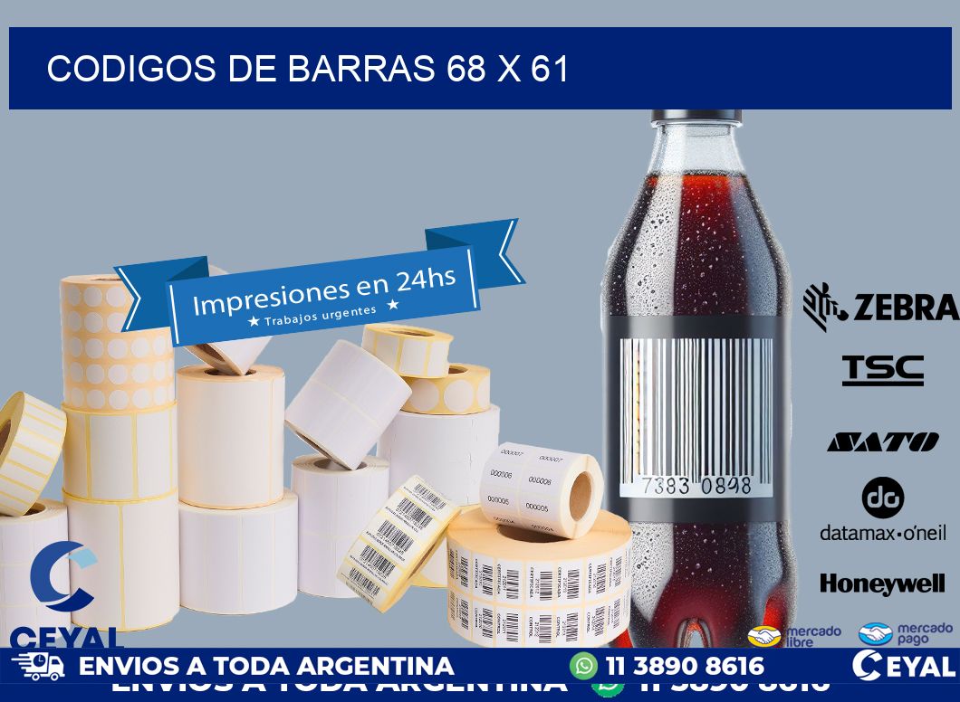 codigos de barras 68 x 61