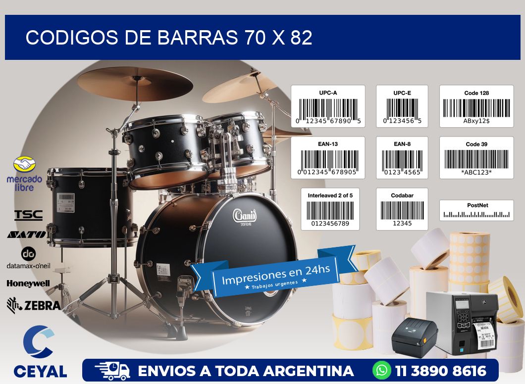 codigos de barras 70 x 82