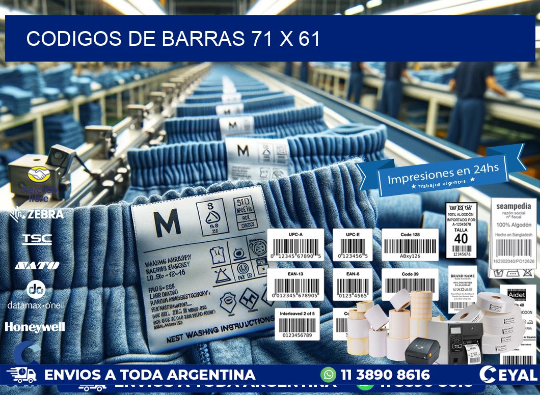 codigos de barras 71 x 61