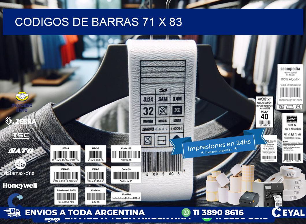 codigos de barras 71 x 83