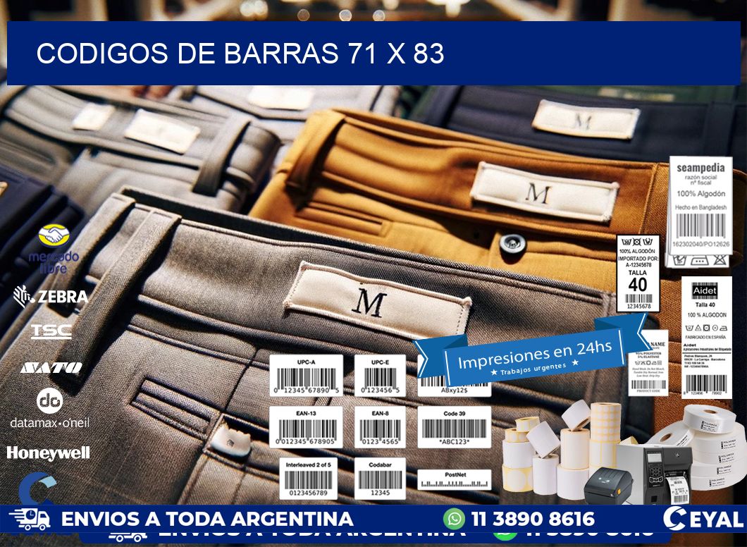 codigos de barras 71 x 83