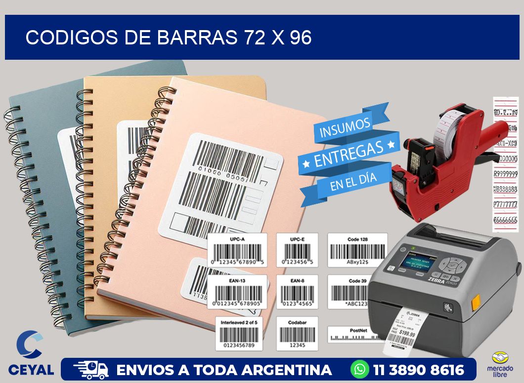 codigos de barras 72 x 96