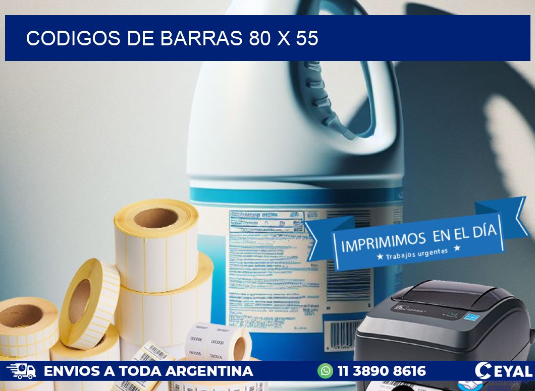 codigos de barras 80 x 55
