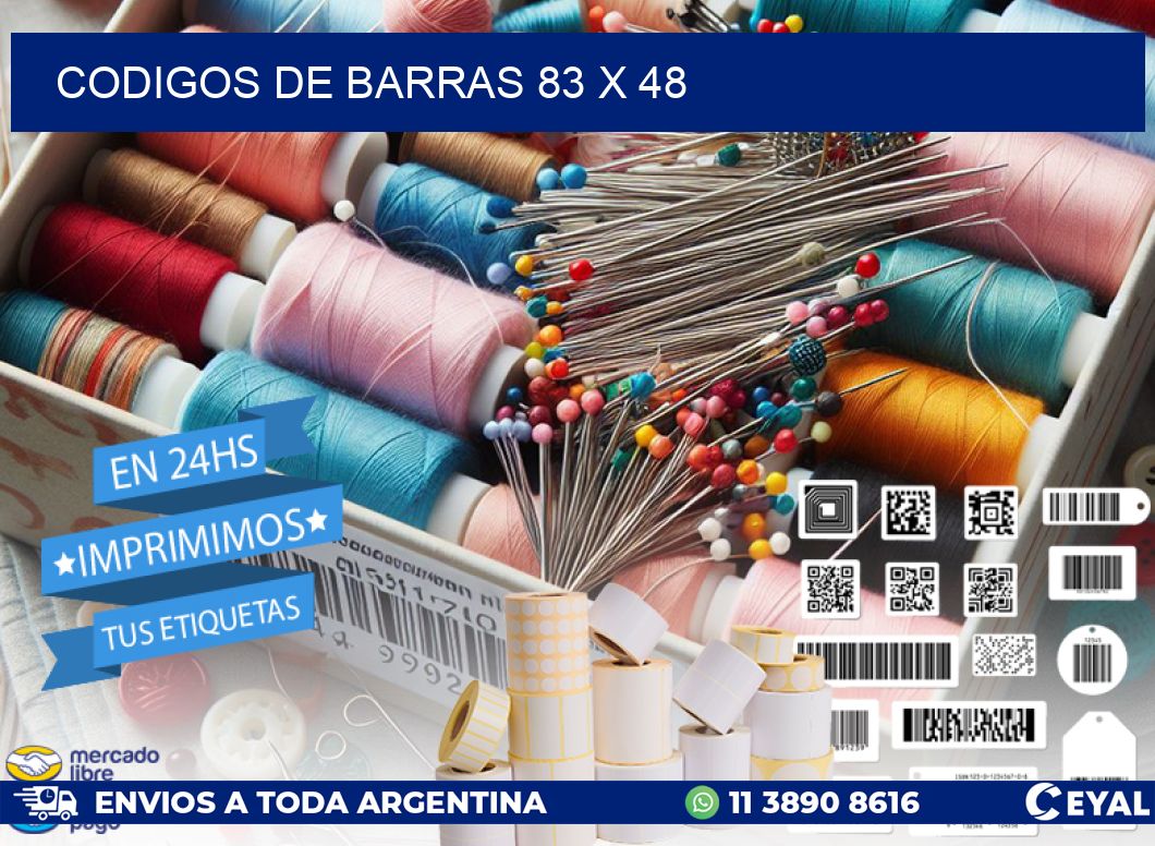 codigos de barras 83 x 48