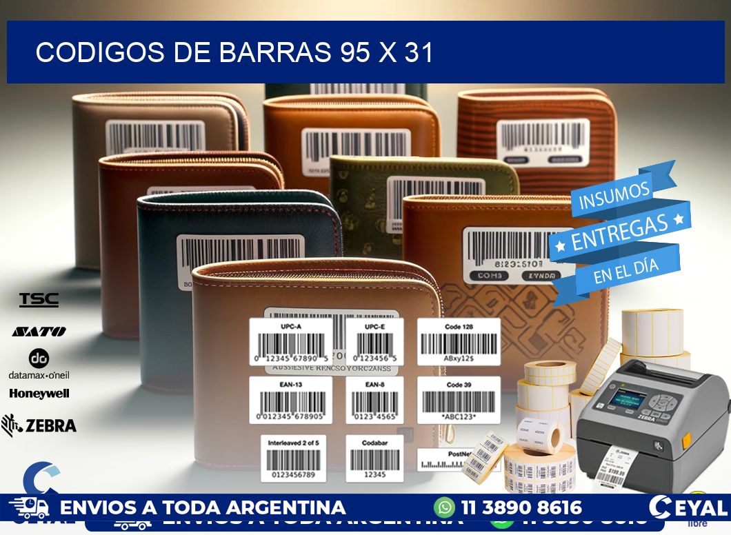 codigos de barras 95 x 31
