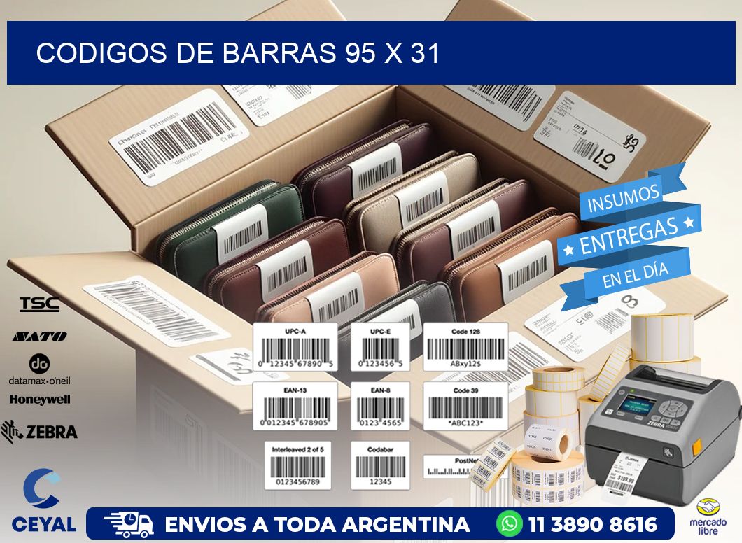 codigos de barras 95 x 31