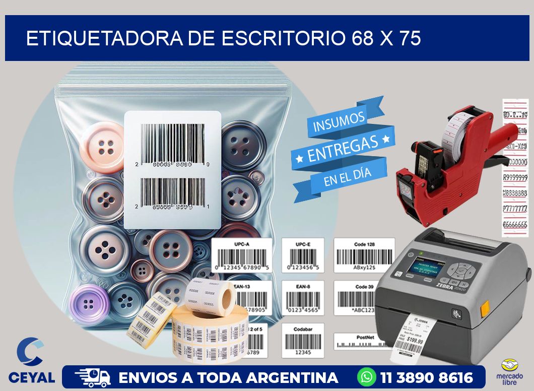etiquetadora de escritorio 68 x 75