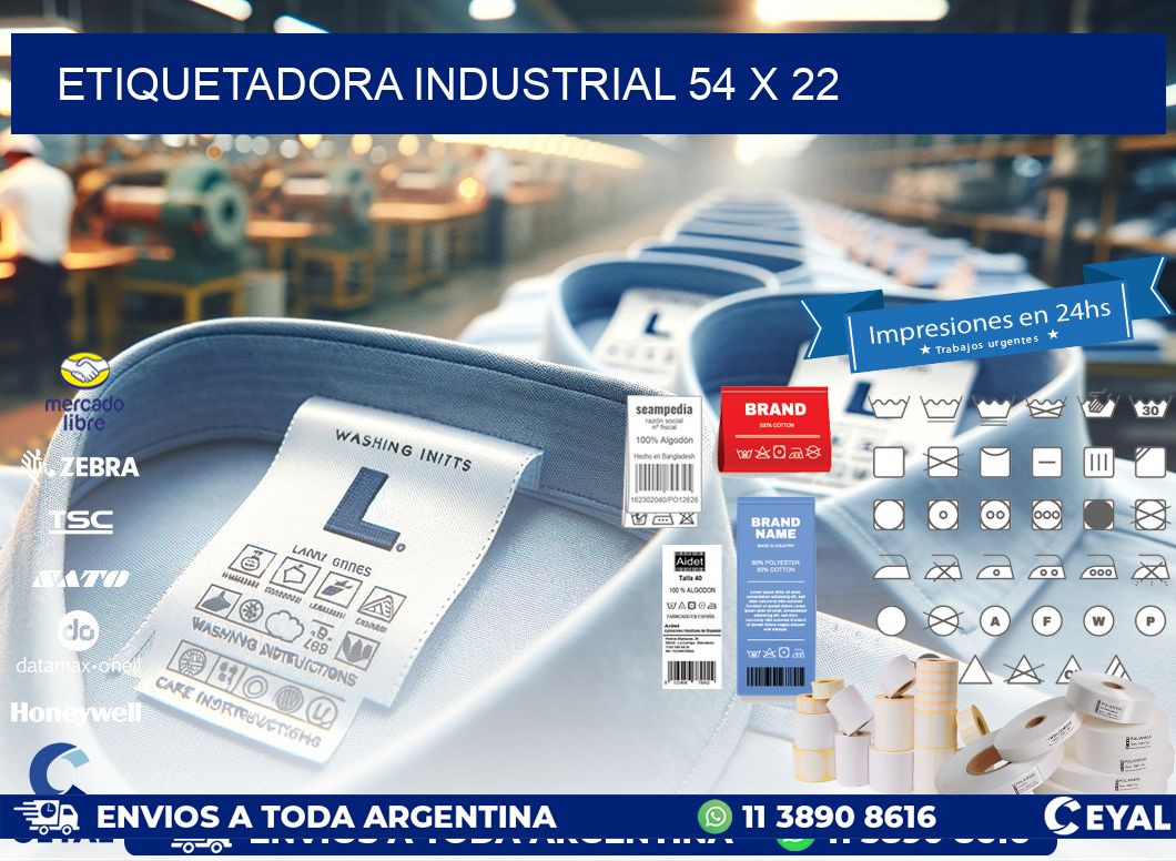 etiquetadora industrial 54 x 22