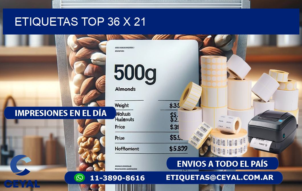 etiquetas top 36 x 21